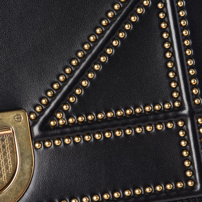 Christian Dior Lambskin Studded Medium Diorama Flap Bag Black 11 of 13