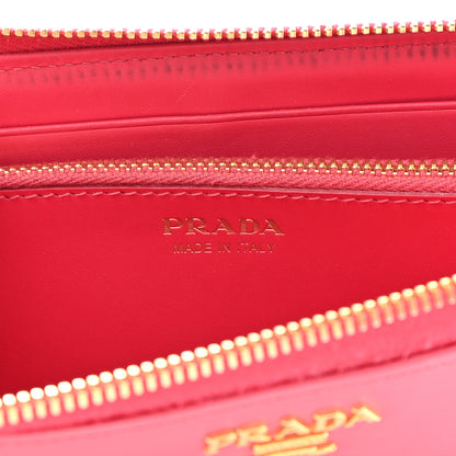Prada Vitello Move Half Zip Wallet Ibisco 6 of 11