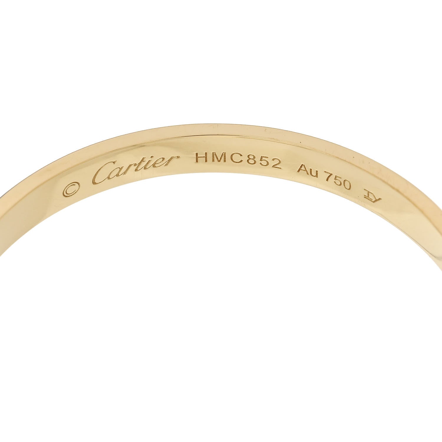 Cartier 18K Yellow Gold Large LOVE Hoop Earrings 4 of 5
