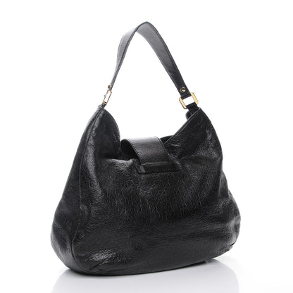 Gucci Guccissima Large New Ladies Web Hobo Black 3 of 7