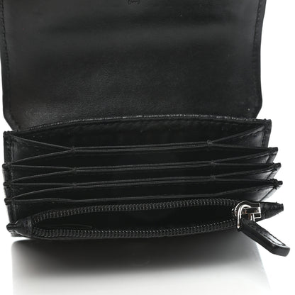 MCM Visetos Mini Accordion Card Wallet Black 4 of 6