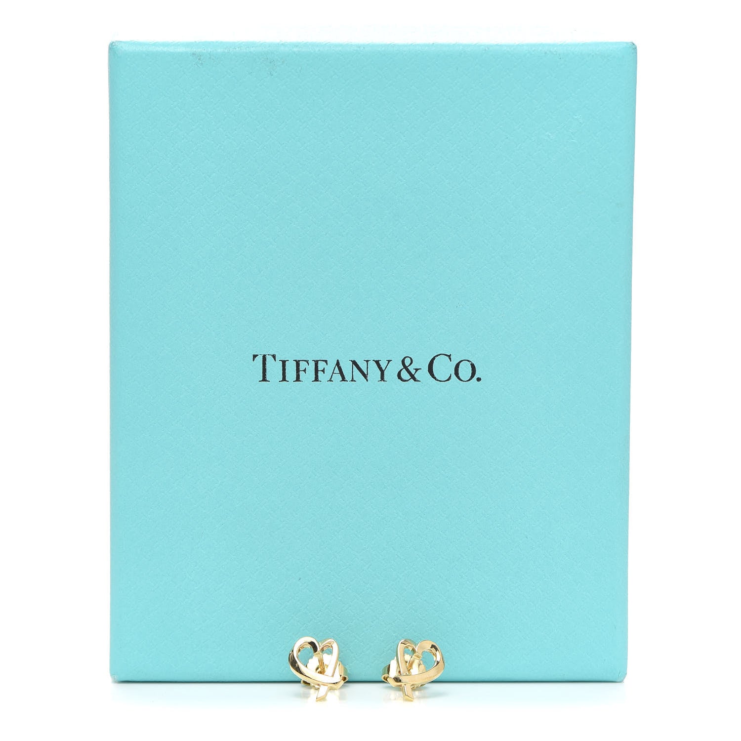 Tiffany 18K Yellow Gold Mini Paloma Picasso Loving Heart Earrings 5 of 5