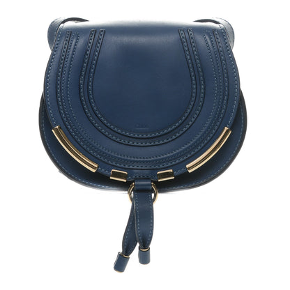 Chloe Calfskin Mini Marcie Metal Bar Trim Crossbody Bag Sea Water 1 of 7