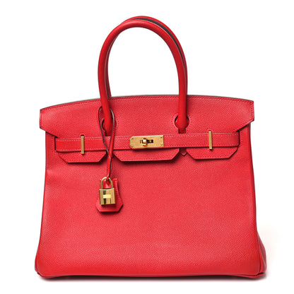 Hermes Epsom BIRKIN 30 Rouge Casaque 1 of 12