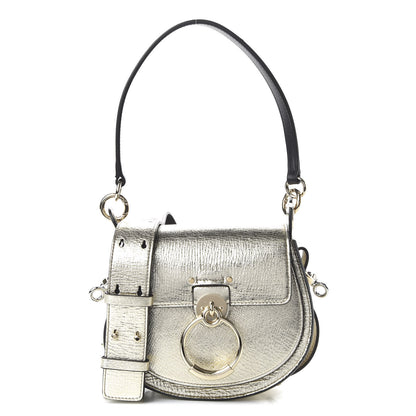 Chloe Metallic Calfskin Small Tess Bag Gold 1 of 10