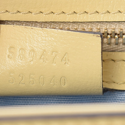 Gucci Textured Calfskin Small Torchon GG Ring Shoulder Bag Butter 7 of 10