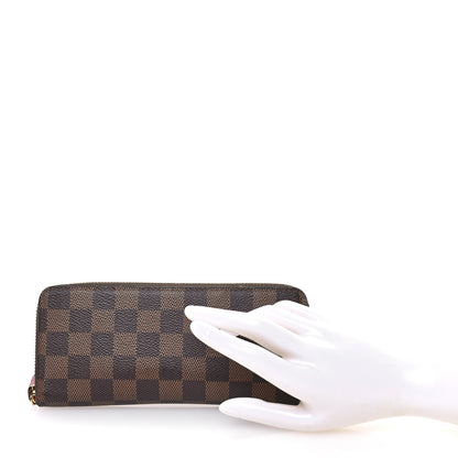 Louis Vuitton Damier Ebene Clemence Wallet Cherry 2 of 8