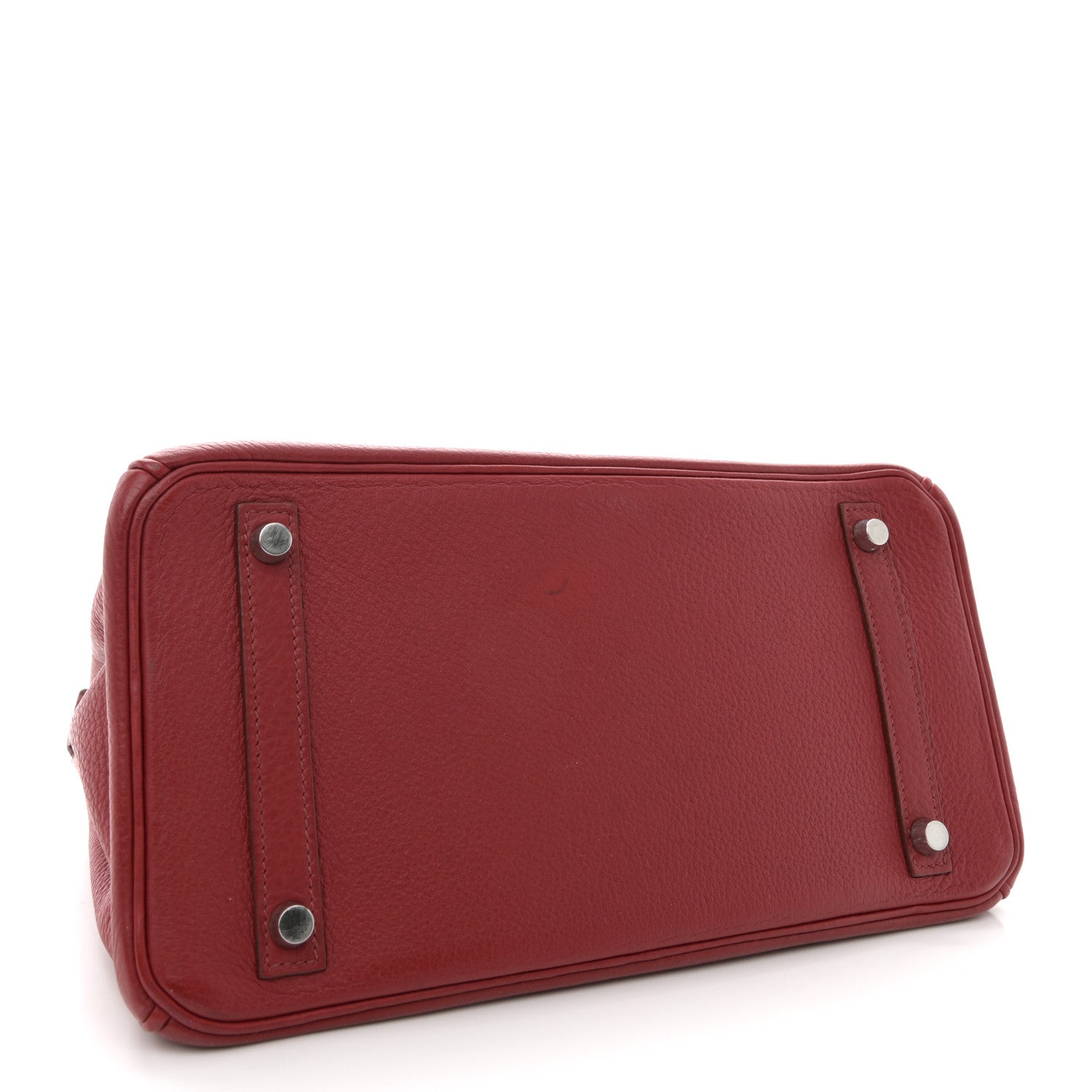 Hermes Taurillon Clemence Birkin 30 Rouge Garance 4 of 16