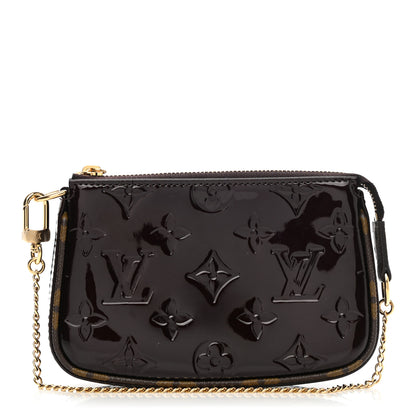 Louis Vuitton Vernis Monogram Mini Pochette Accessories Amarante 1 of 6