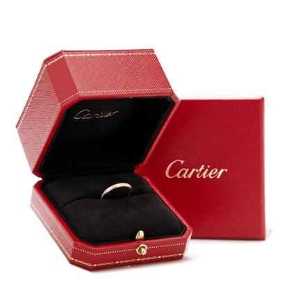 Cartier 18K Pink Gold Diamond 2.3mm D'Amour Wedding Band Ring 52 6 13 of 13