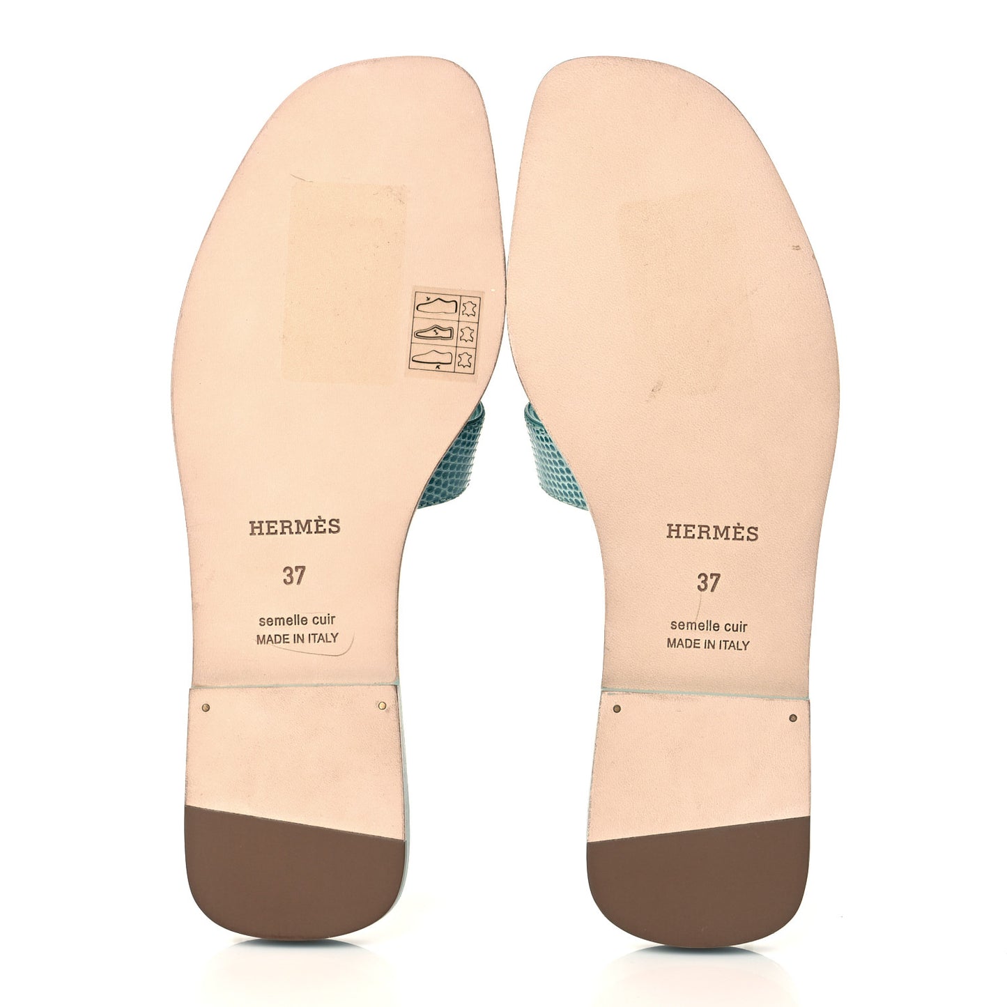 Lizard Oran Sandals 37 Turquoise