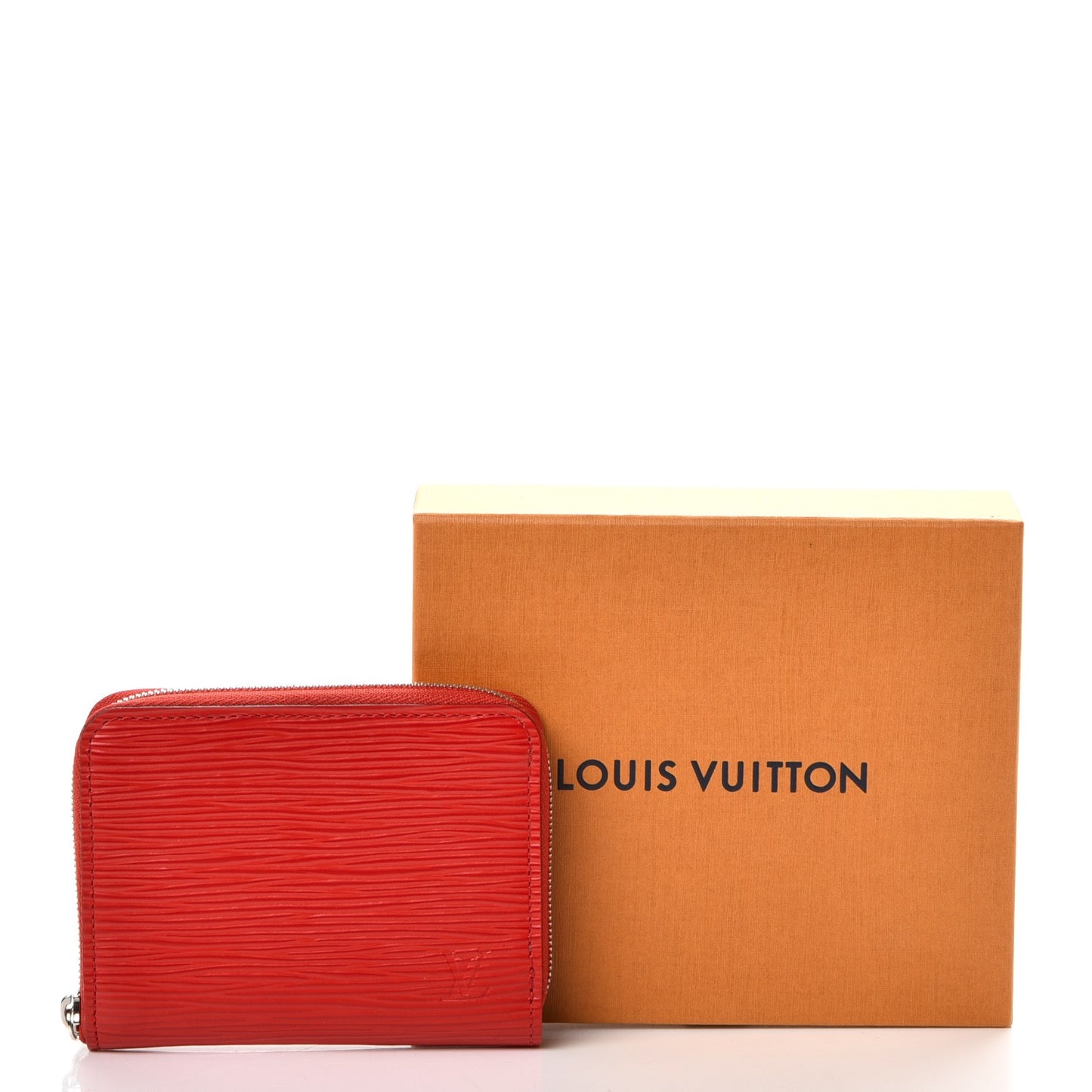 Epi Zippy Coin Purse Coquelicot