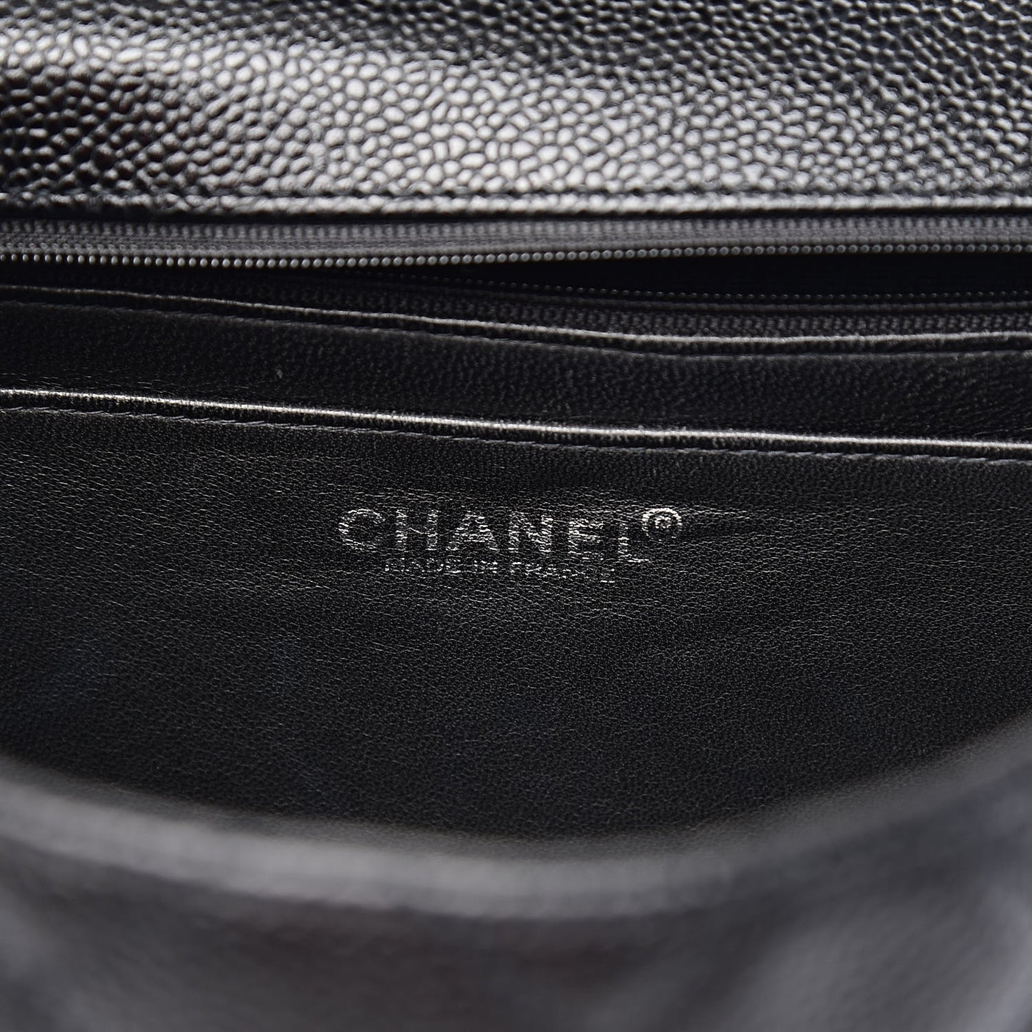 Caviar Quilted Jumbo Kelly Flap Black