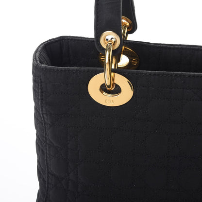 Christian Dior Nylon Cannage Medium Lady Dior Black 8 of 12