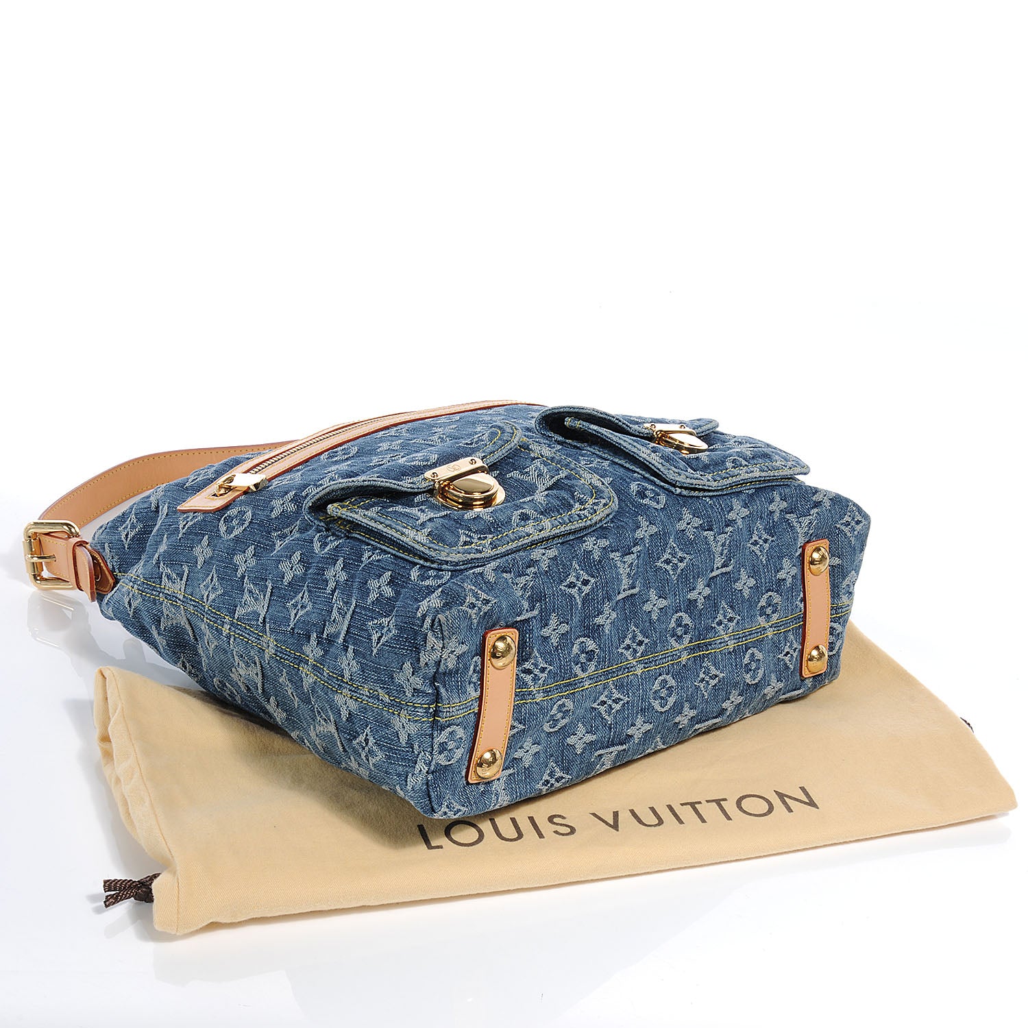 Louis Vuitton Denim Baggy GM Blue 4 of 7