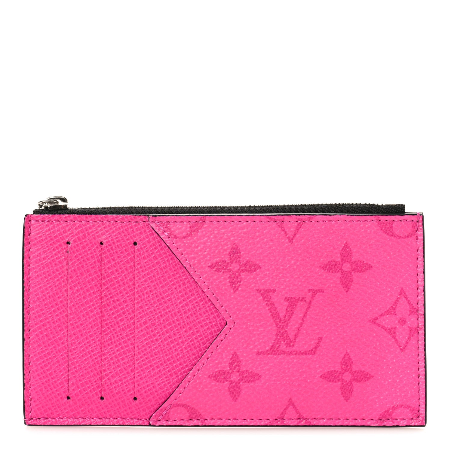 Louis Vuitton Taigarama Coin Card Holder Fuchsia 1 of 8