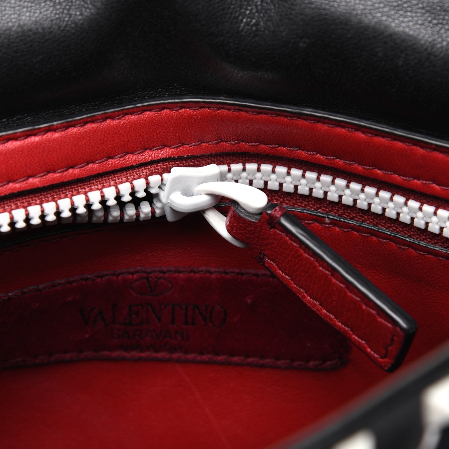 Lambskin Medium Free Rockstud Spike Shoulder Bag Black