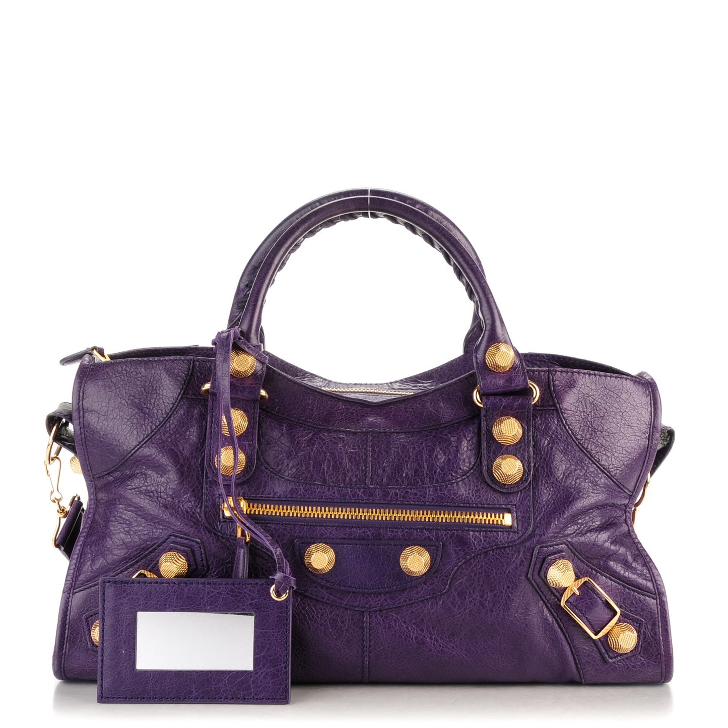 Agneau Giant 21 Gold Hardware Part Time Dark Violet