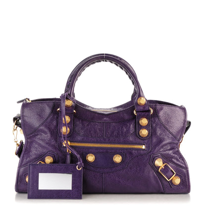 Balenciaga Agneau Giant 21 Gold Hardware Part Time Dark Violet 1 of 7