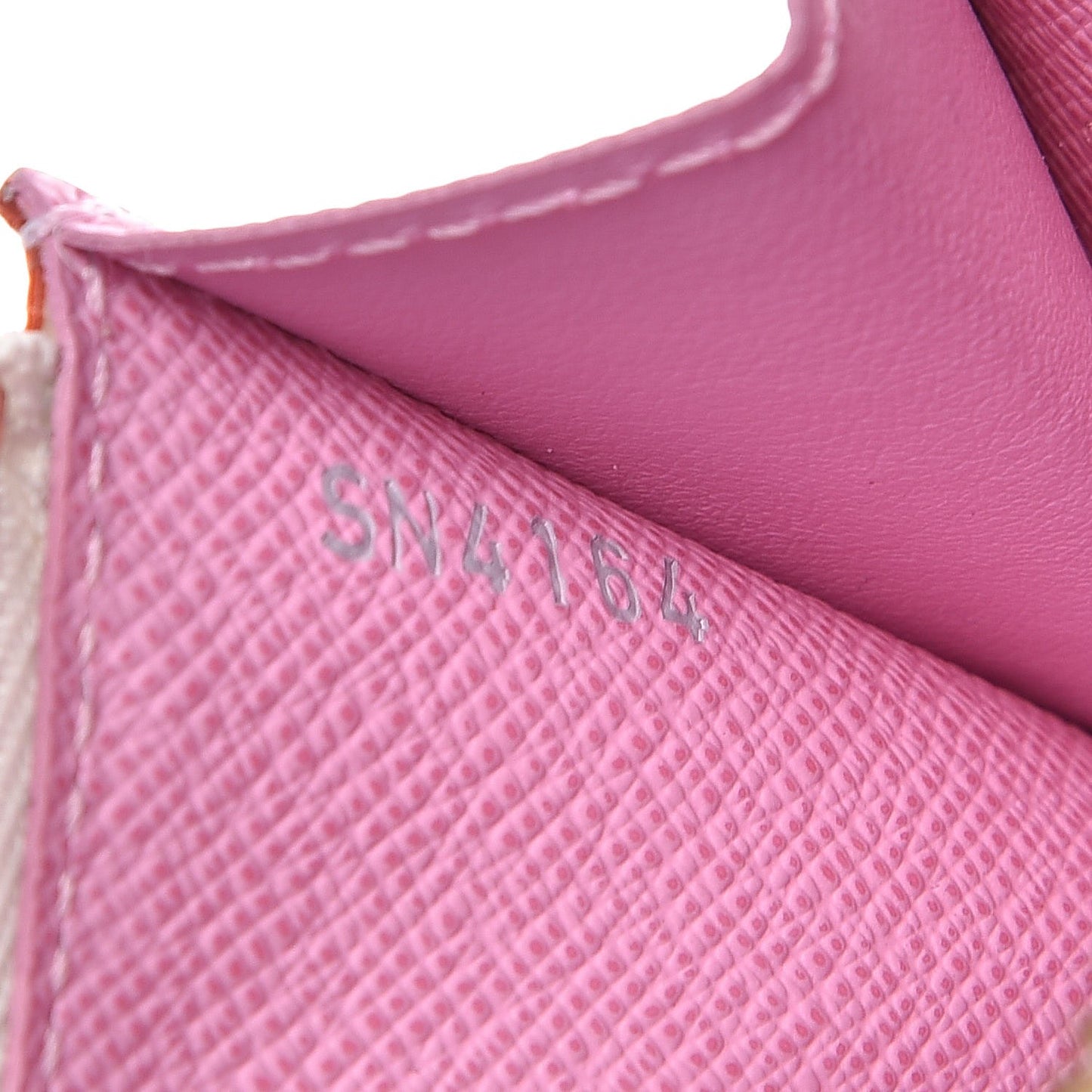 Monogram Multicolor Key Pouch White Litchi