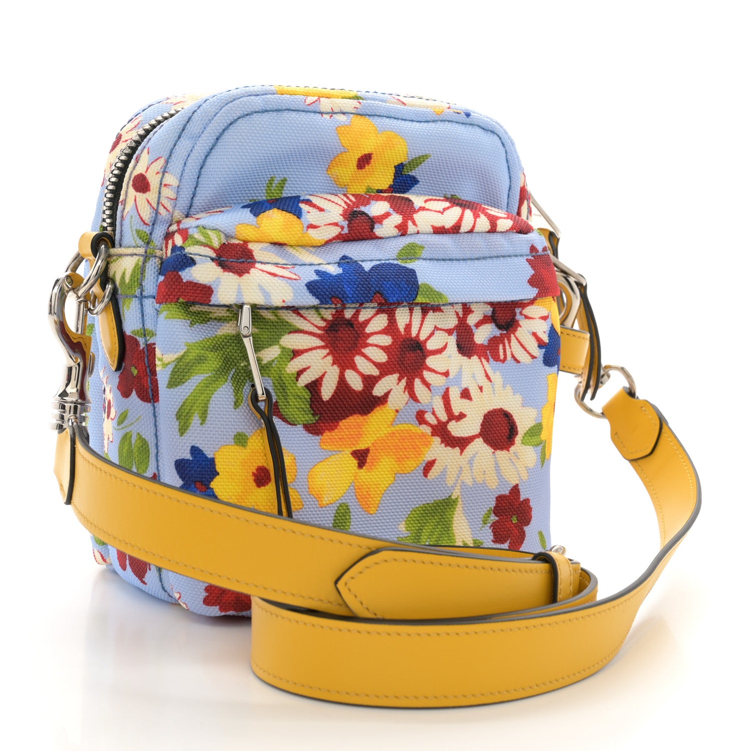 Miu Miu Cordura Bouquet Crossbody Pervinca 1533332 – FASHIONPHILE