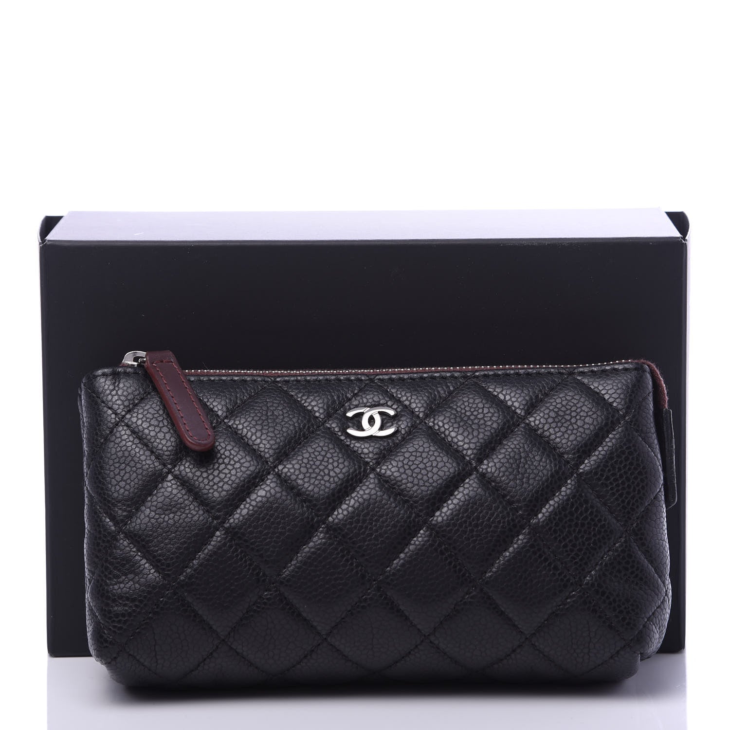 Chanel Caviar Quilted Small Cosmetic Case Black 11 of 11