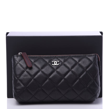Chanel Caviar Quilted Small Cosmetic Case Black 11 of 11