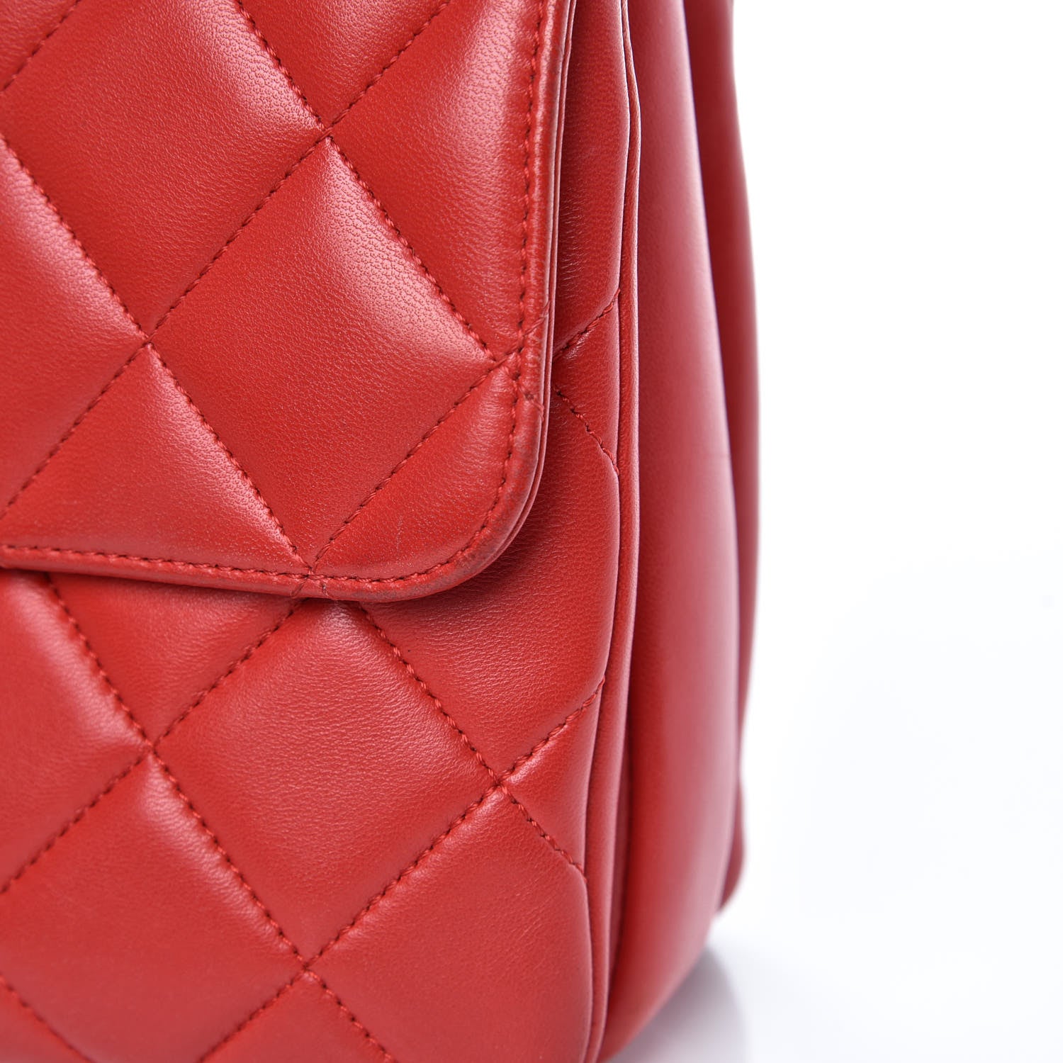 Chanel Lambskin Quilted Small Trendy CC Dual Handle Bag Red 9 of 18