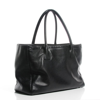 Chanel Calfskin Cerf Executive Shopper Tote Black 4 of 8
