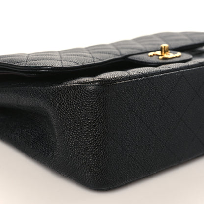 Chanel Caviar Quilted Jumbo Double Flap Black 7 of 8
