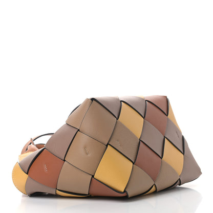 Loewe Calfskin Small Woven Basket Surplus Bag Hazelnut Camel 4 of 9