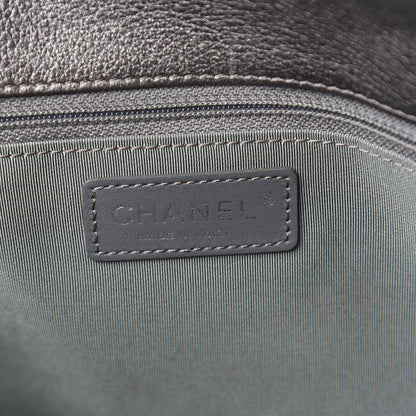 Chanel Metallic Grained Calfskin Quilted Large Casual Pocket Tote Silver 8 of 11