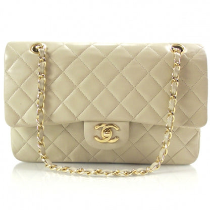 Chanel Lambskin Double Flap Light Beige 1 of 12