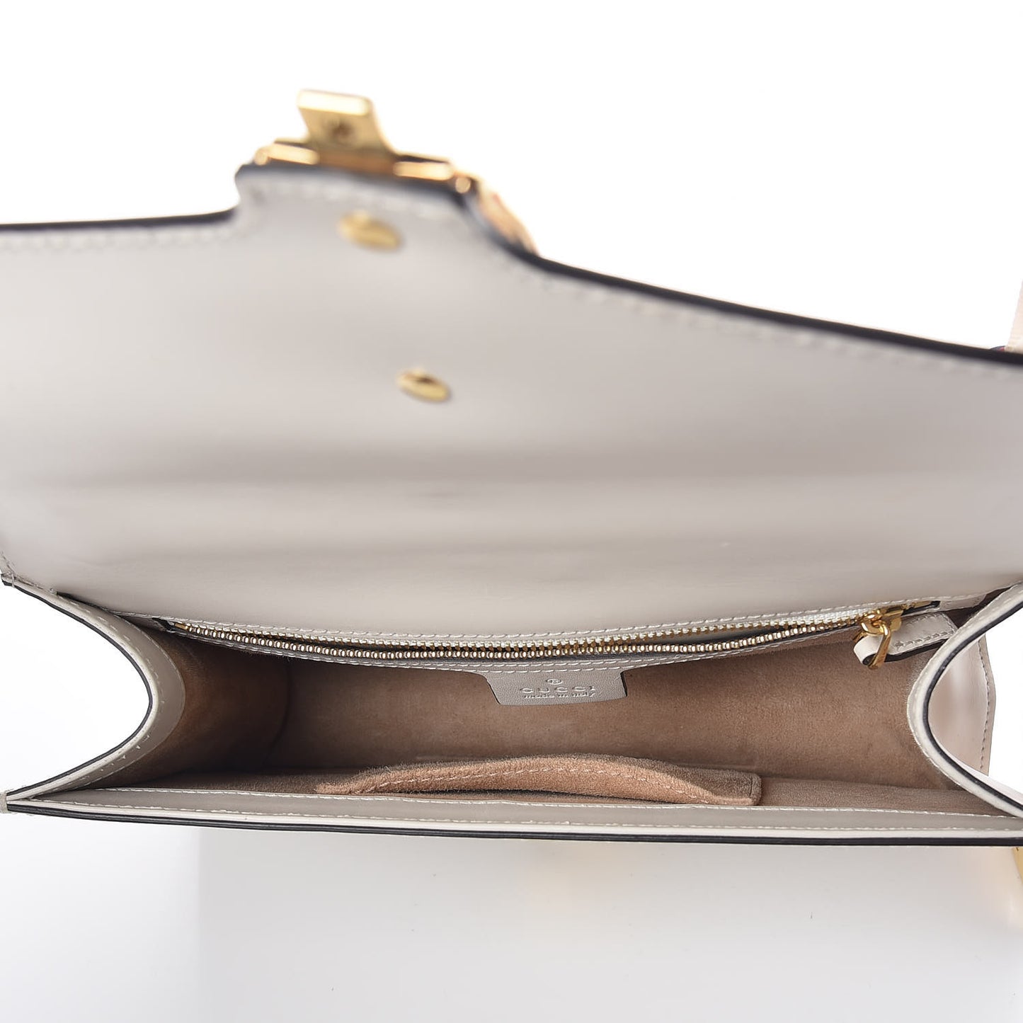 Calfskin Small Sylvie Shoulder Bag Off White