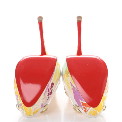 Christian Louboutin PVC Specchio Tissu Kyoto Fictoire 150 Platform Pumps 37 Multicolor 5 of 8