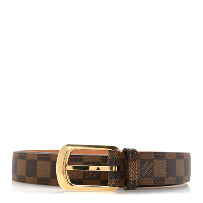 Louis Vuitton Damier Ebene 30mm Ellipse Belt 100 40 1 of 10