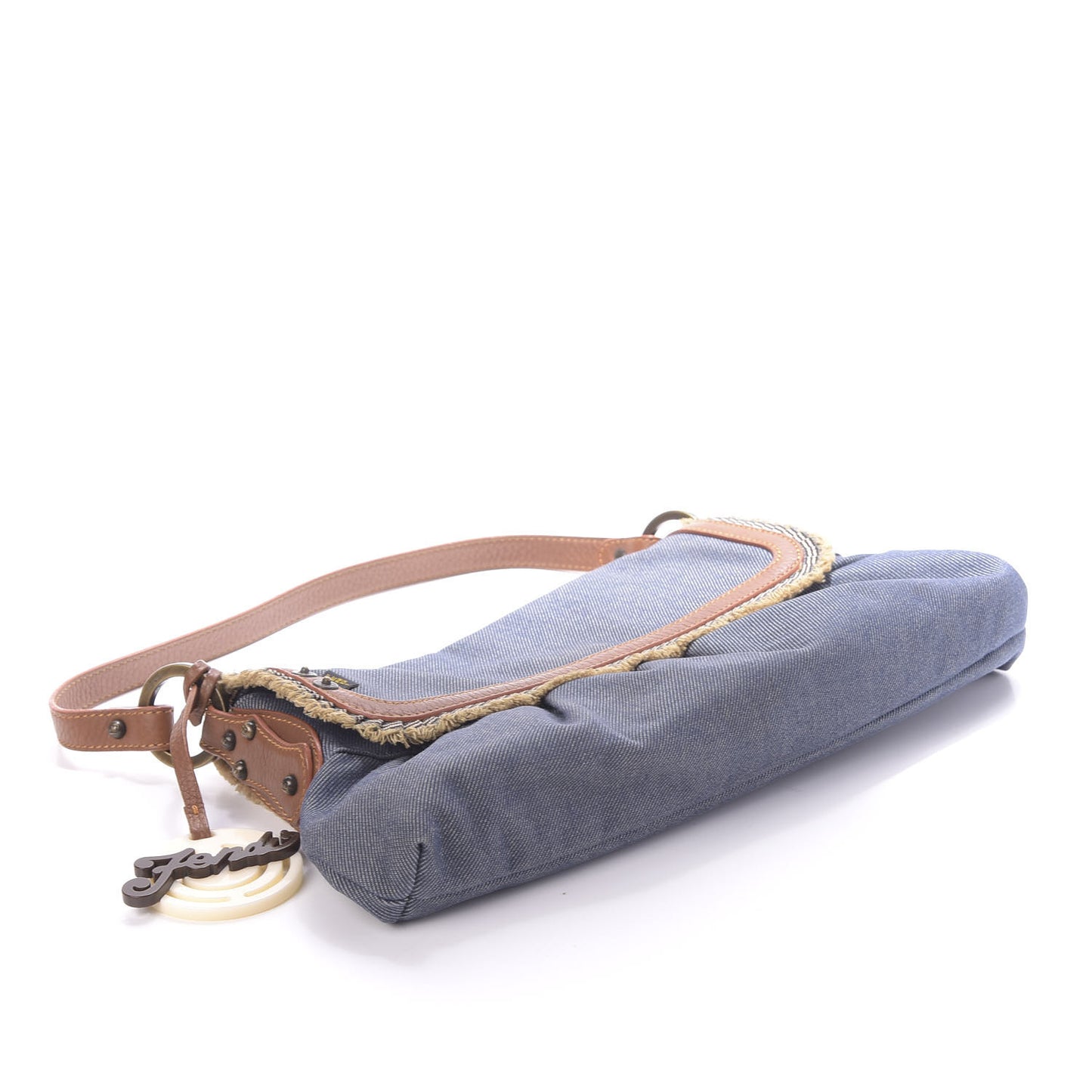 Denim Small Chef Shoulder Bag Blue