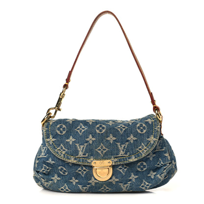 Louis Vuitton Monogram Denim Mini Pleaty Blue 1 of 10