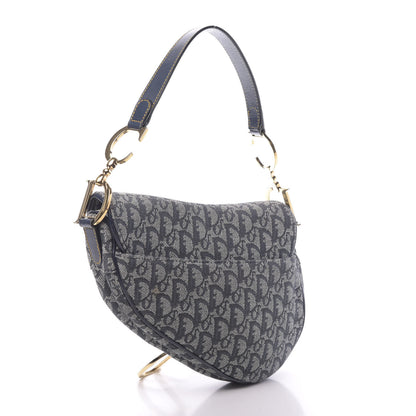 Christian Dior Monogram Saddle Bag Blue 3 of 10