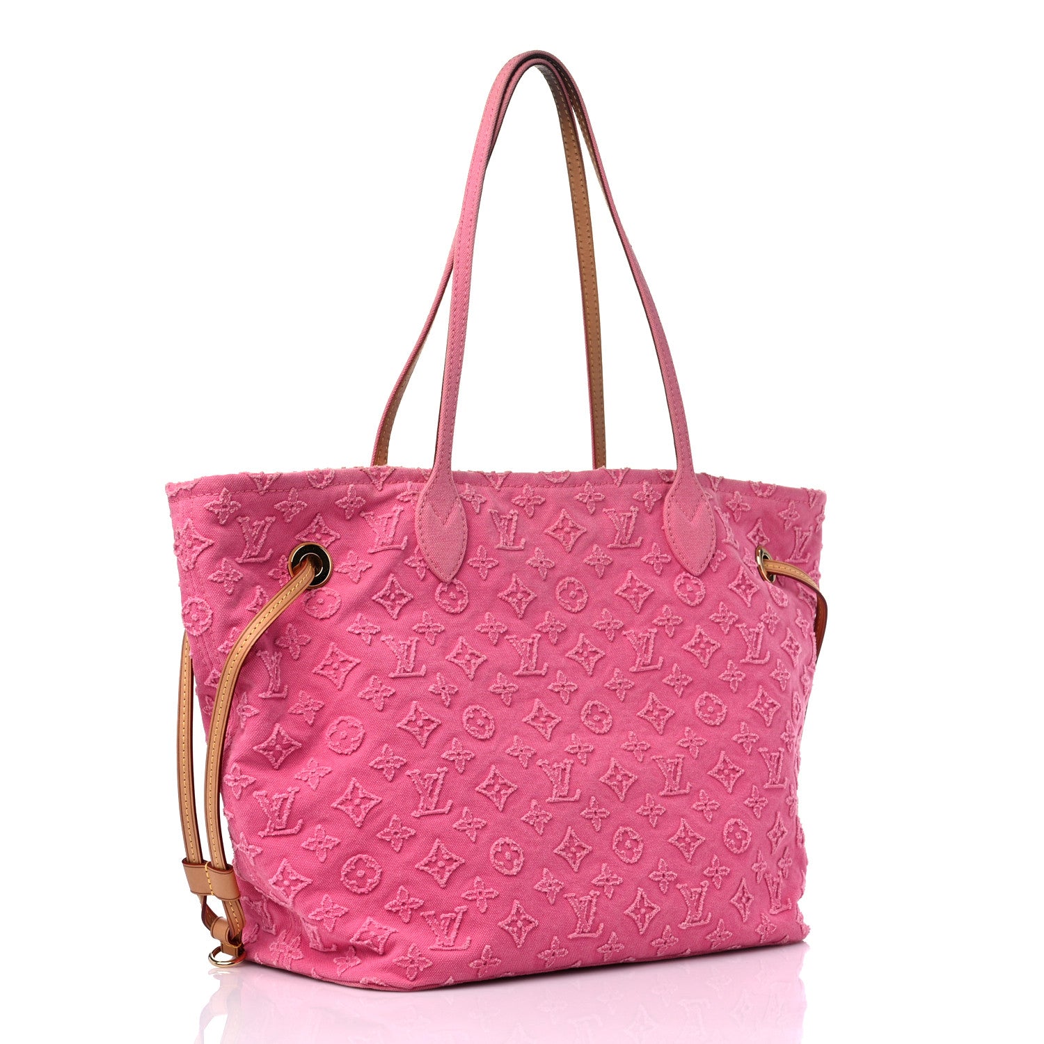 Louis Vuitton Monogram Denim Neverfull MM Rose 3 of 14