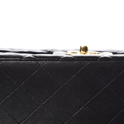Chanel Lambskin Quilted Maxi Double Flap Black 10 of 17