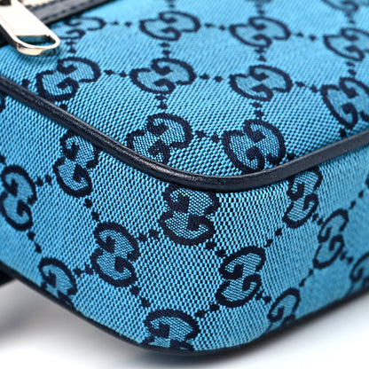 Gucci Monogram Multicolor Textured Calfskin Retro Interlocking G Belt Bag Light Blue 7 of 8
