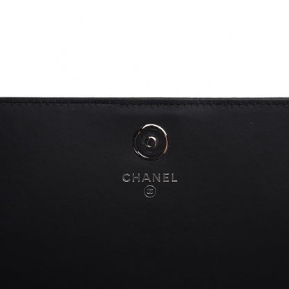 Chanel Patent Calfskin Quilted Boy Wallet on Removable Chain Black 8 of 11