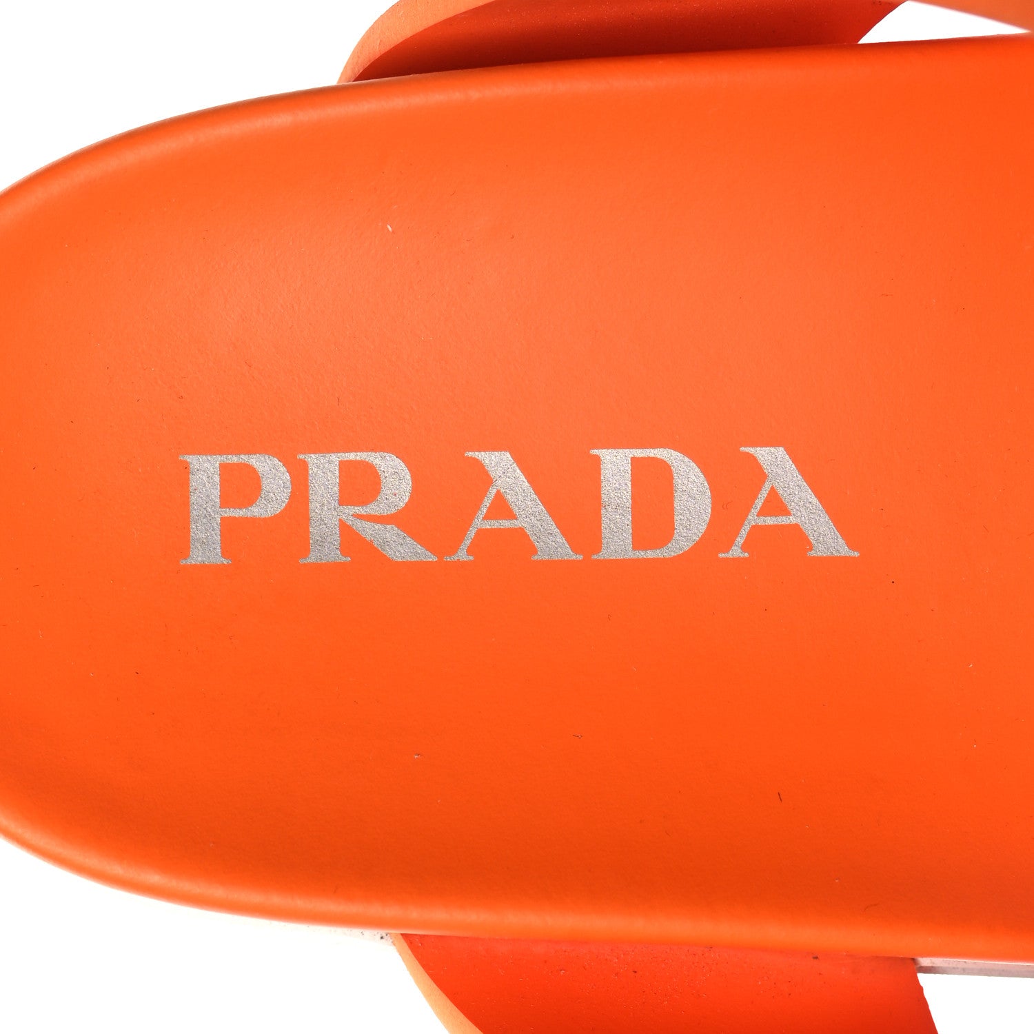 Prada EVA Rubber Buckled Lug Sole 20mm Thong Sandals 39 Papaya 9 of 12