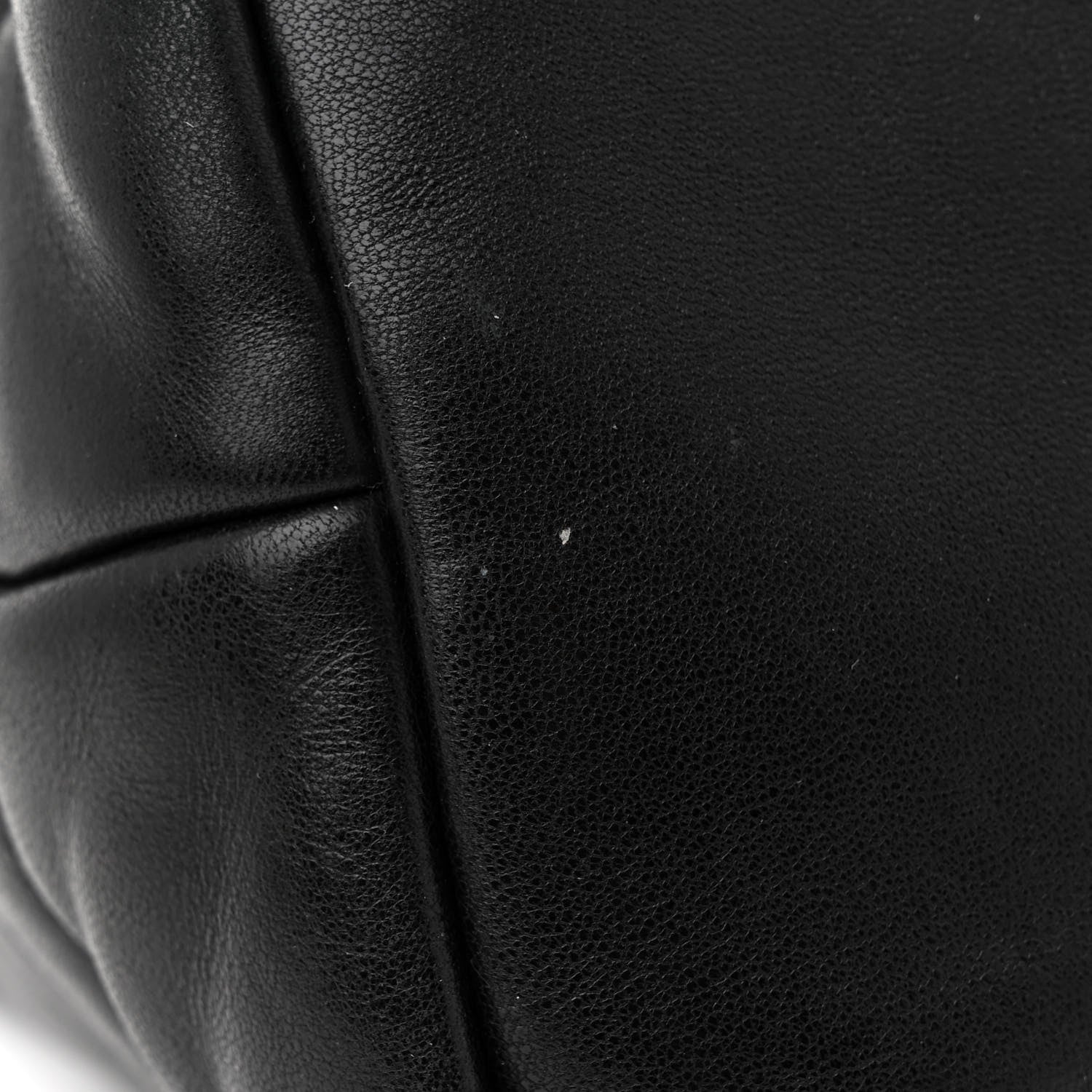 Saint Laurent Lambskin Quilted Monogram Monochrome Medium Loulou Puffer Chain Satchel Black 11 of 11