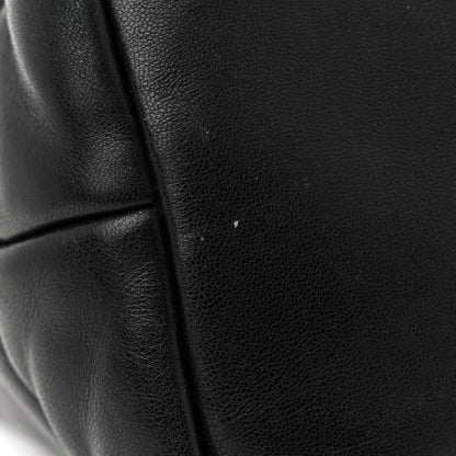 Saint Laurent Lambskin Quilted Monogram Monochrome Medium Loulou Puffer Chain Satchel Black 11 of 11