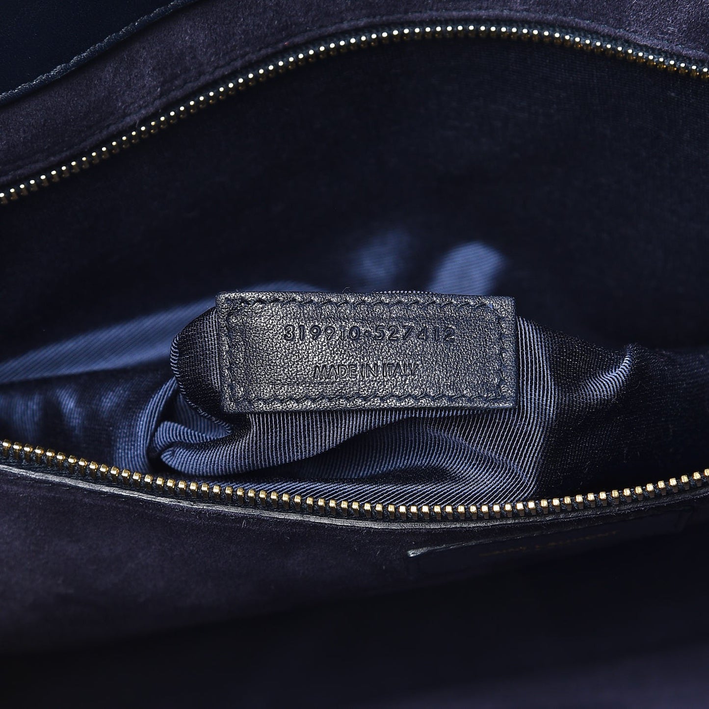 Calfskin Large Sac De Jour Carryall Navy Blue