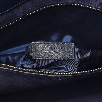 Saint Laurent Calfskin Large Sac De Jour Carryall Navy Blue 7 of 14