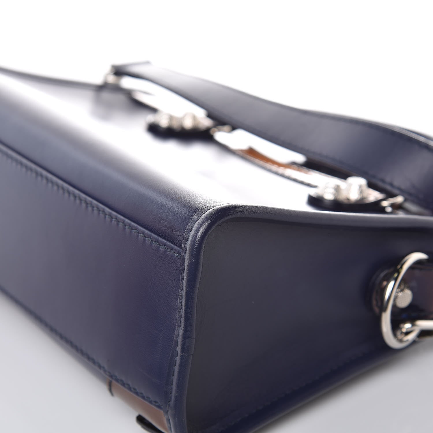 Balenciaga Smooth Calfskin Metallic Patent Giant 12 Silver Hardware Mini City Ultraviolet 12 of 15