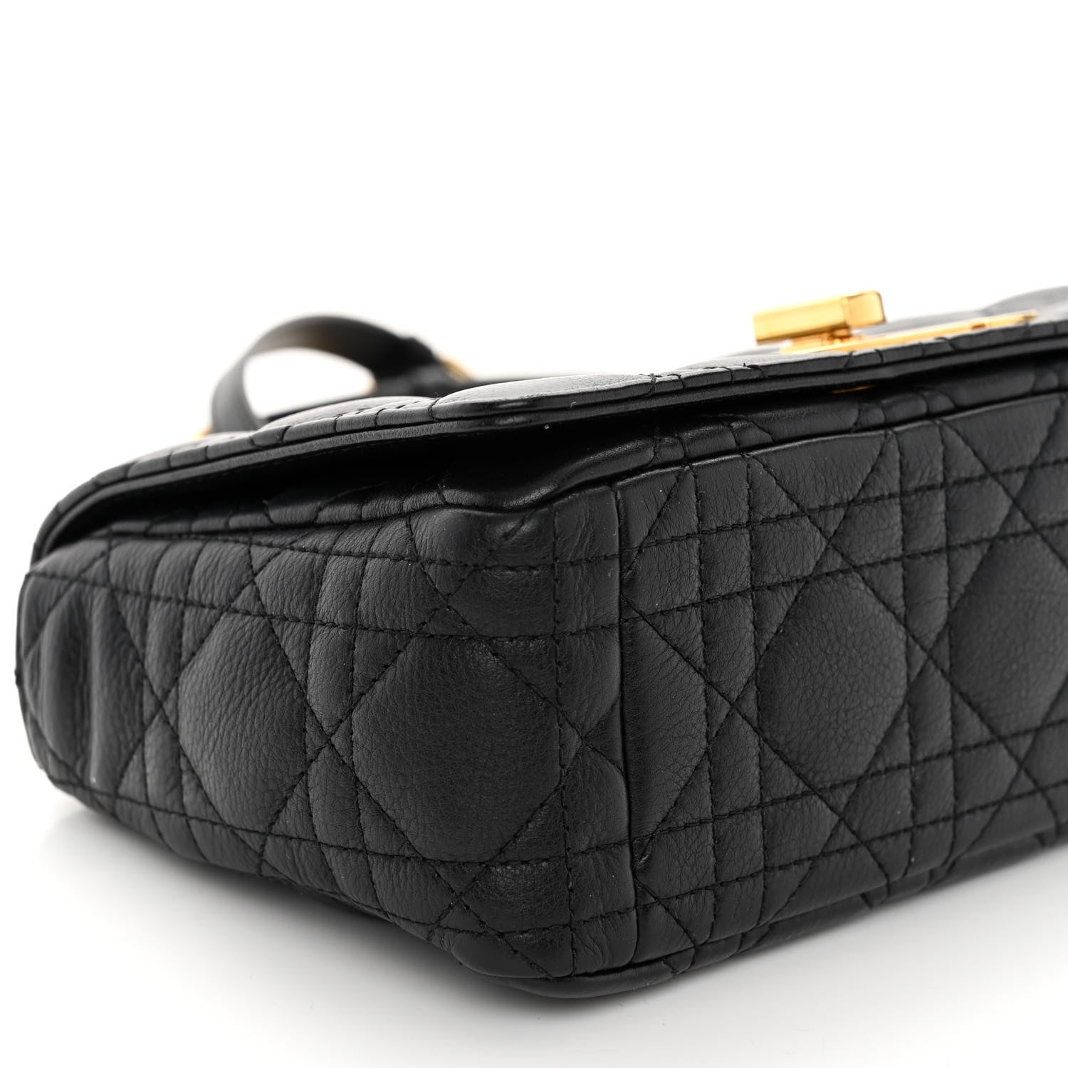 Christian Dior Calfskin Cannage Small Caro Bag Black 8 of 10